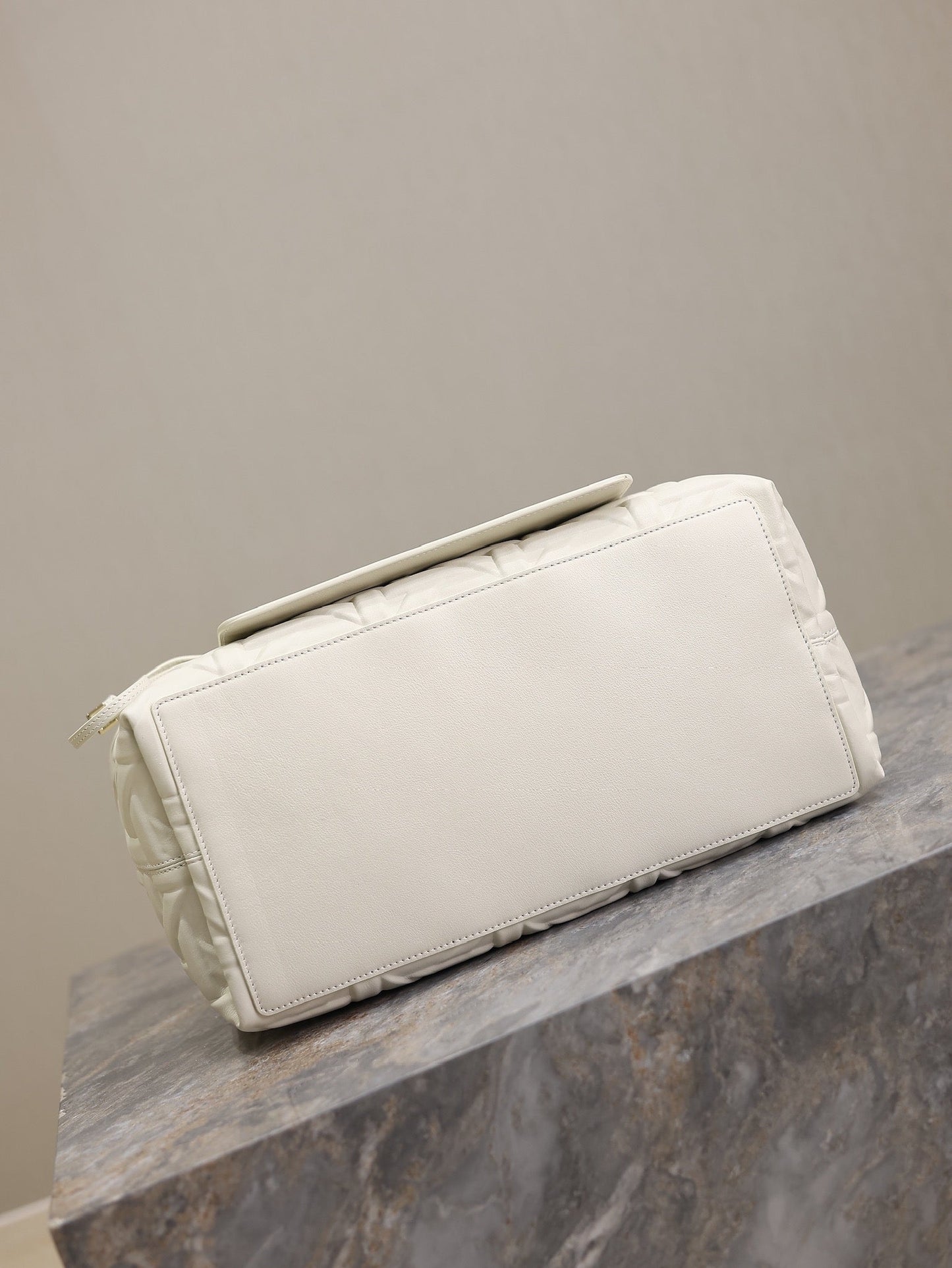 DIOR MEDIUM 37 TOUJOURS BAG IN WHITE CANNAGE GRAPHIC LAMBSKIN