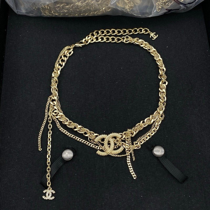 18K Chanel Gold Choker Necklace