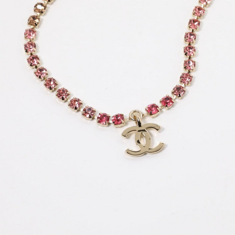 18K Chanel Pink Crystal Necklace