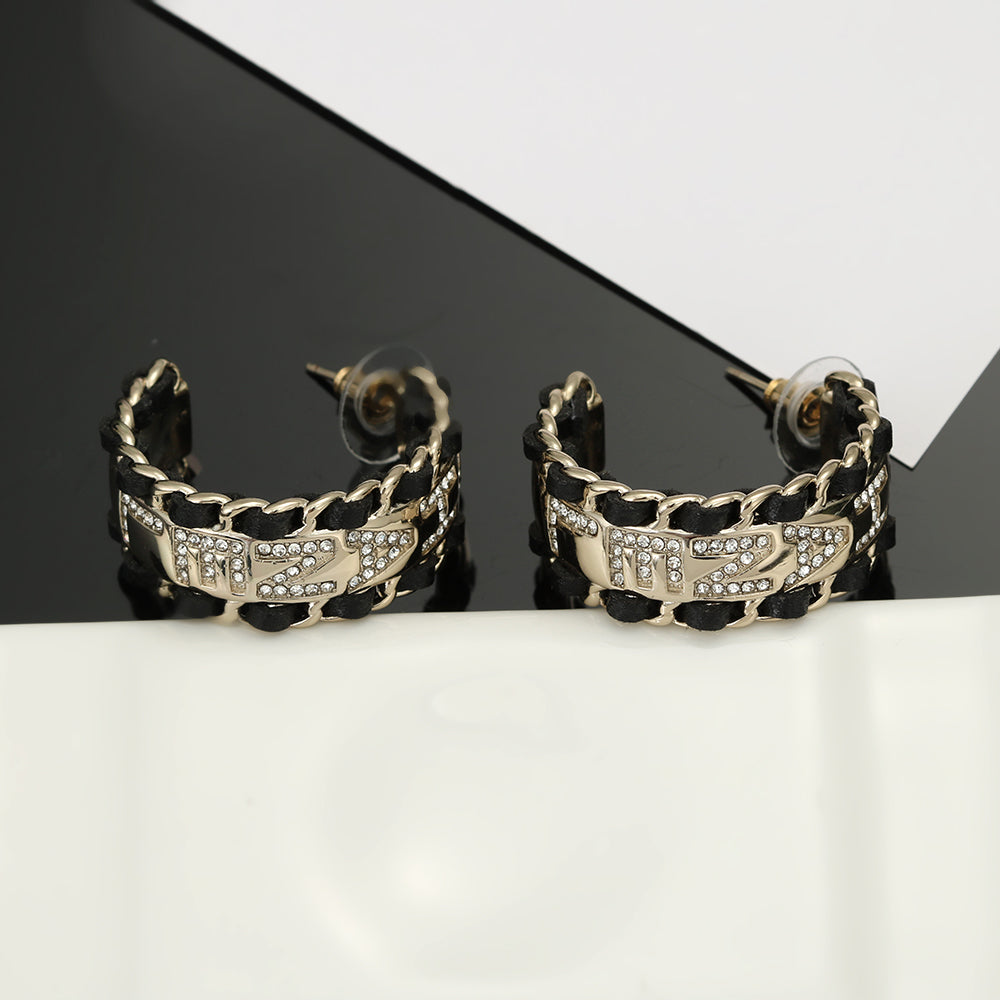 18K Chanel Strass Earrings