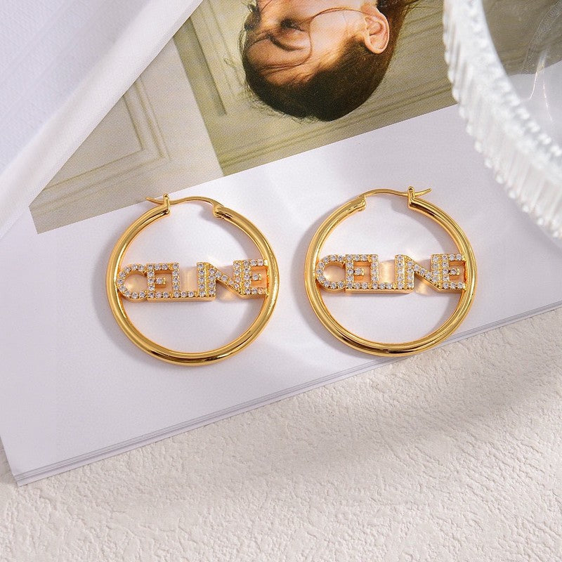18K Celine Celine Diamond Earrings