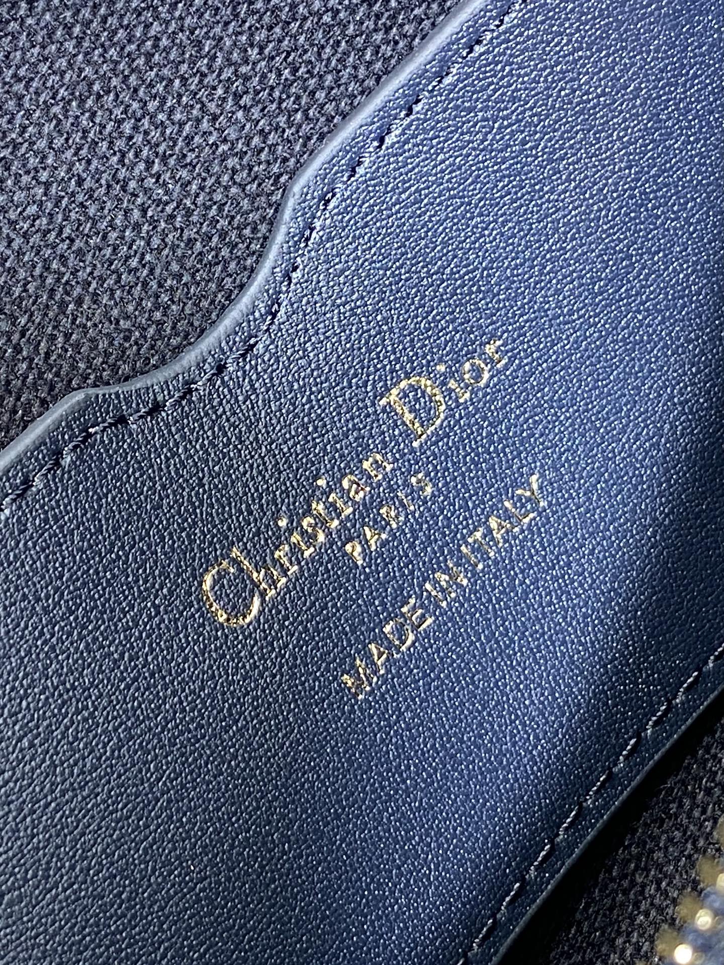 DIOR MONTAIGNE CIGALE MINI 24 BAG IN BLUE OBLIQUE JACQUARD