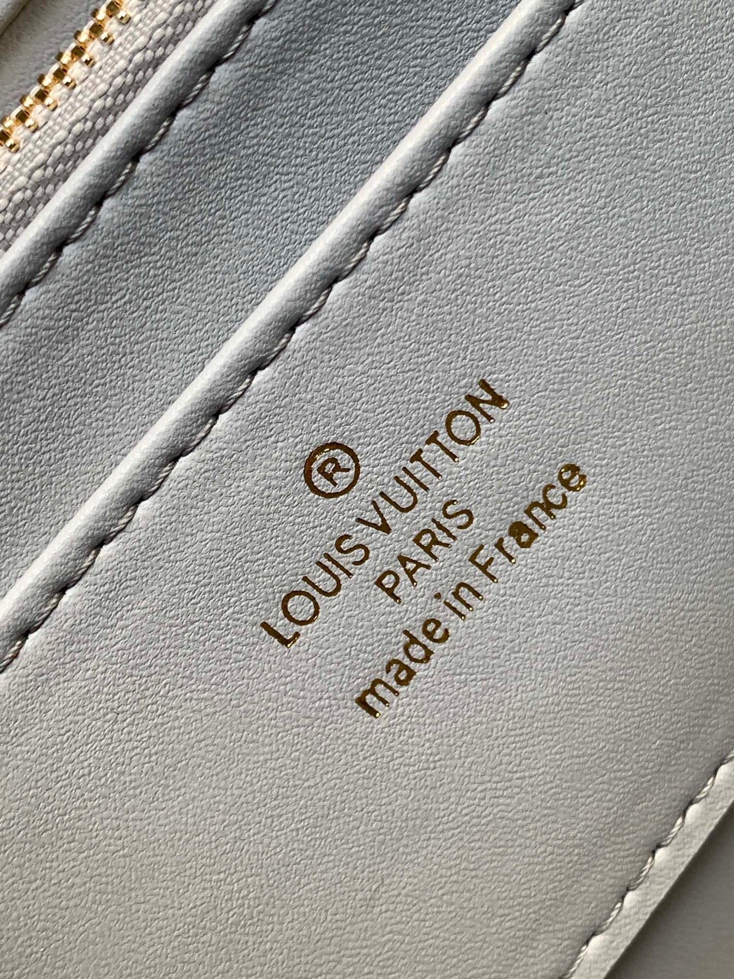 LOUIS VUITTON LV 25S GO-14 MM 23 IN LAVENDER GRAY QUILTED LAMBSKIN GOLD HARDWRE