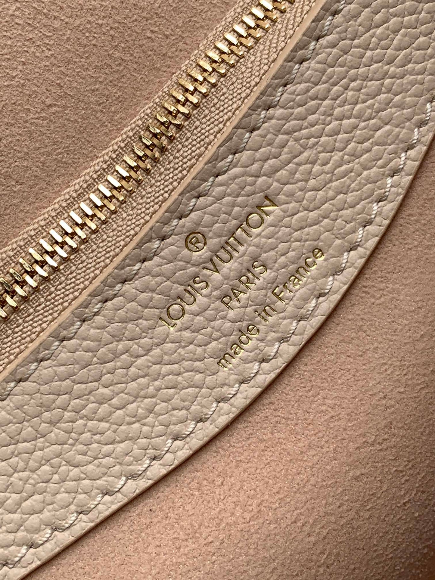 LOUIS VUITTON DIANE 23 IN LIGHT BEIGE MONOGRAM EMPREINTE LEATHER