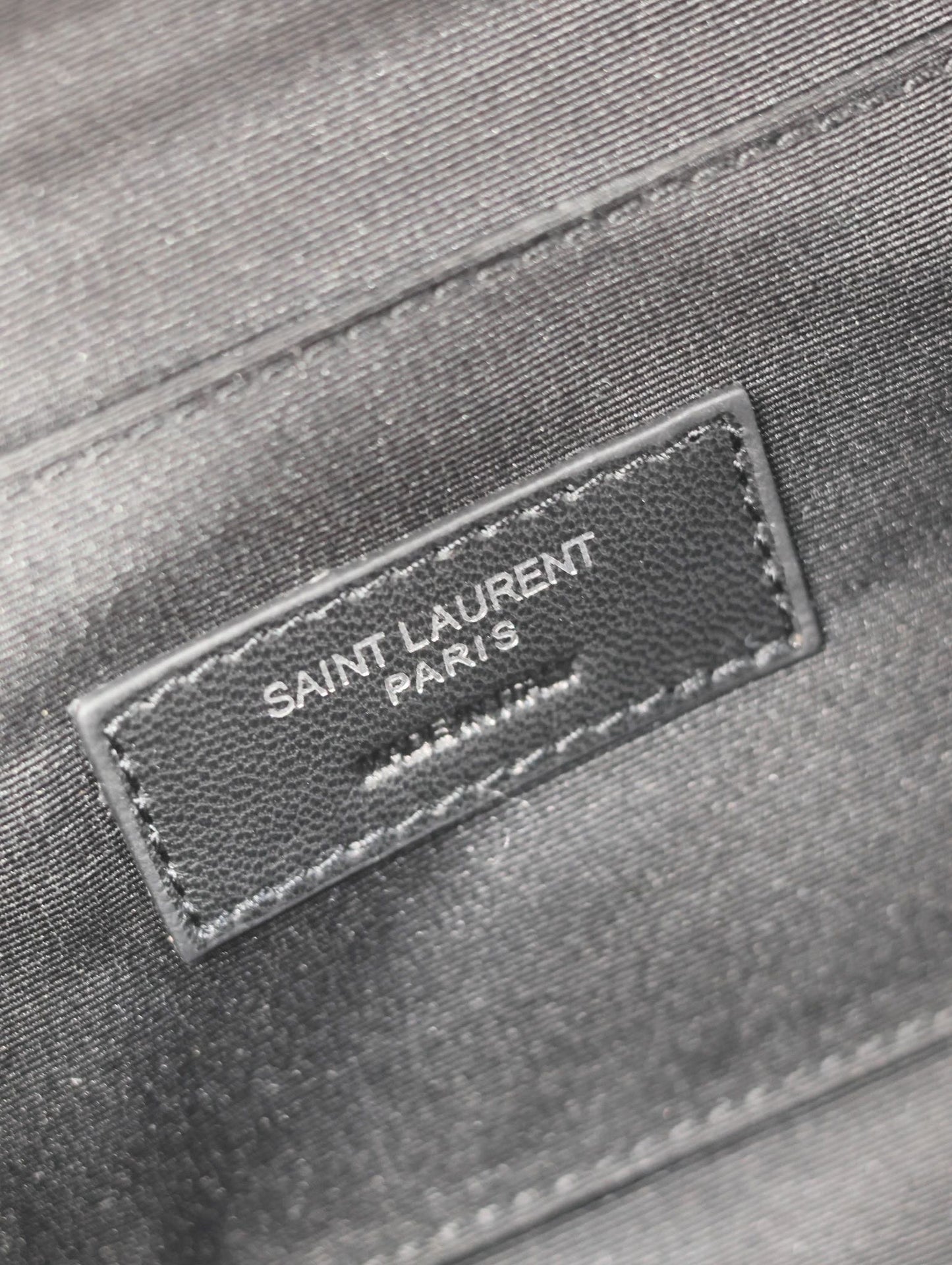 YSL 25S CLASSIC CROSSBODY BAG 26 IN BLACK CANVAS SILVER HARDWRE