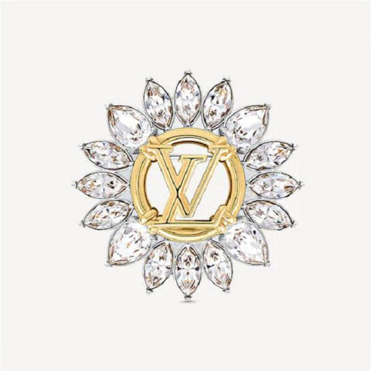 18K Louis Vuitton Sunflower Brooch