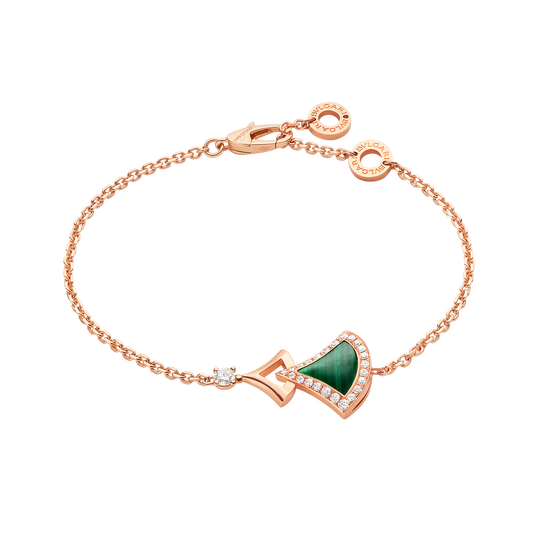 18K BVLGARI Dream Malachite Bracelet