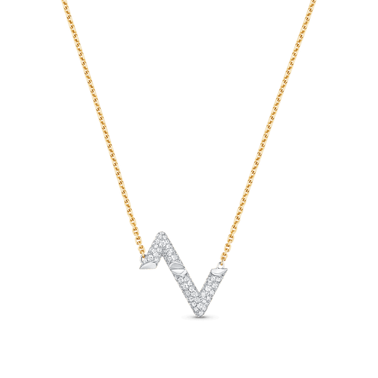 18K Louis Vuitton Volt Upside Down Pendant Necklace