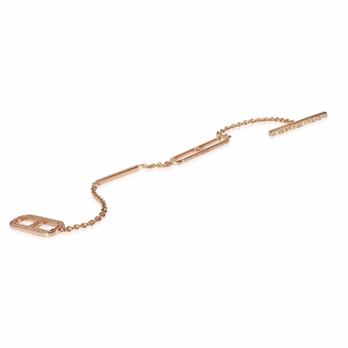 18K Ever Chaine D'ancre Hermes Bracelet