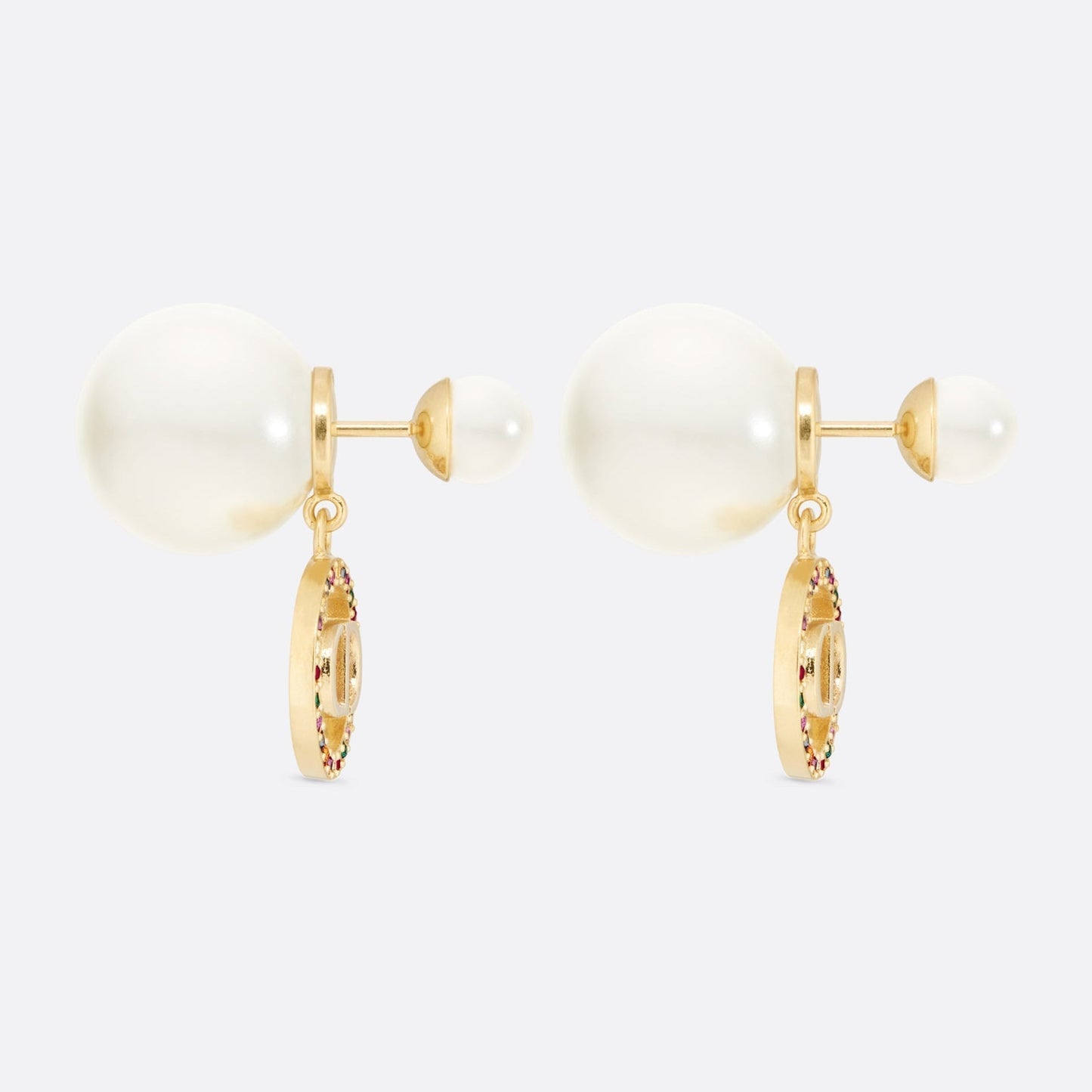 18K Dior Tribales Multicolor Crystals Earrings