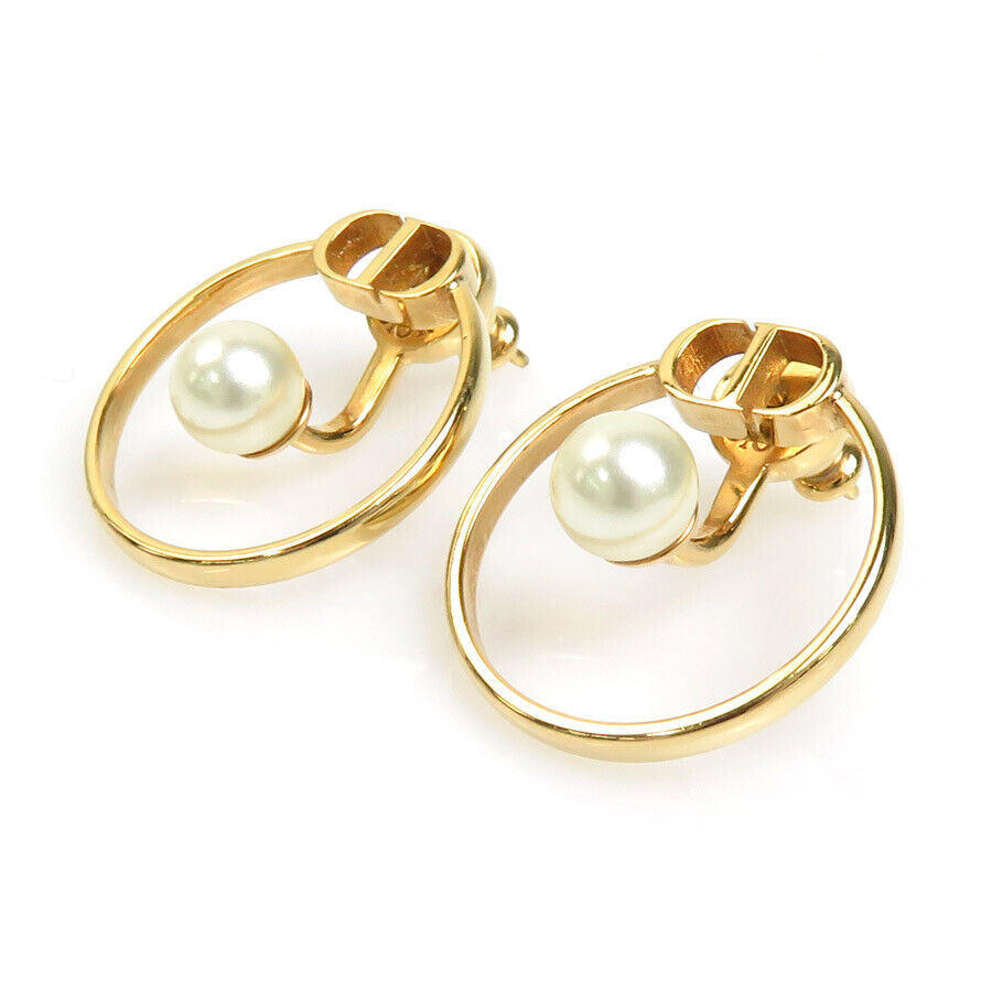 18K Dior 30 Montaigne Pearl Earrings
