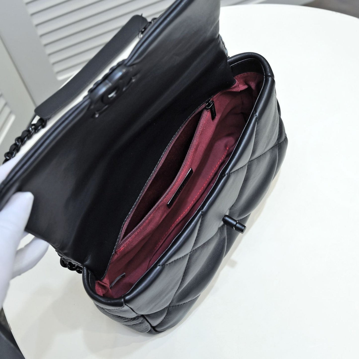 CHANEL 19 FLAP BAG 26CM ALL BLACK