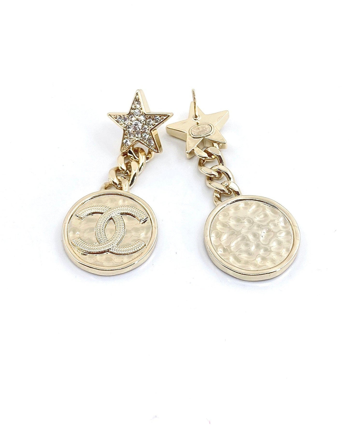 18K  Chanel Star Vintage Earrings