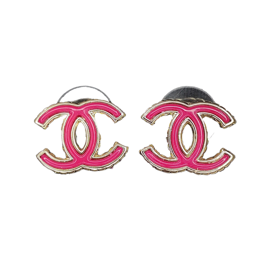 18K  Chanel Pink Earrings