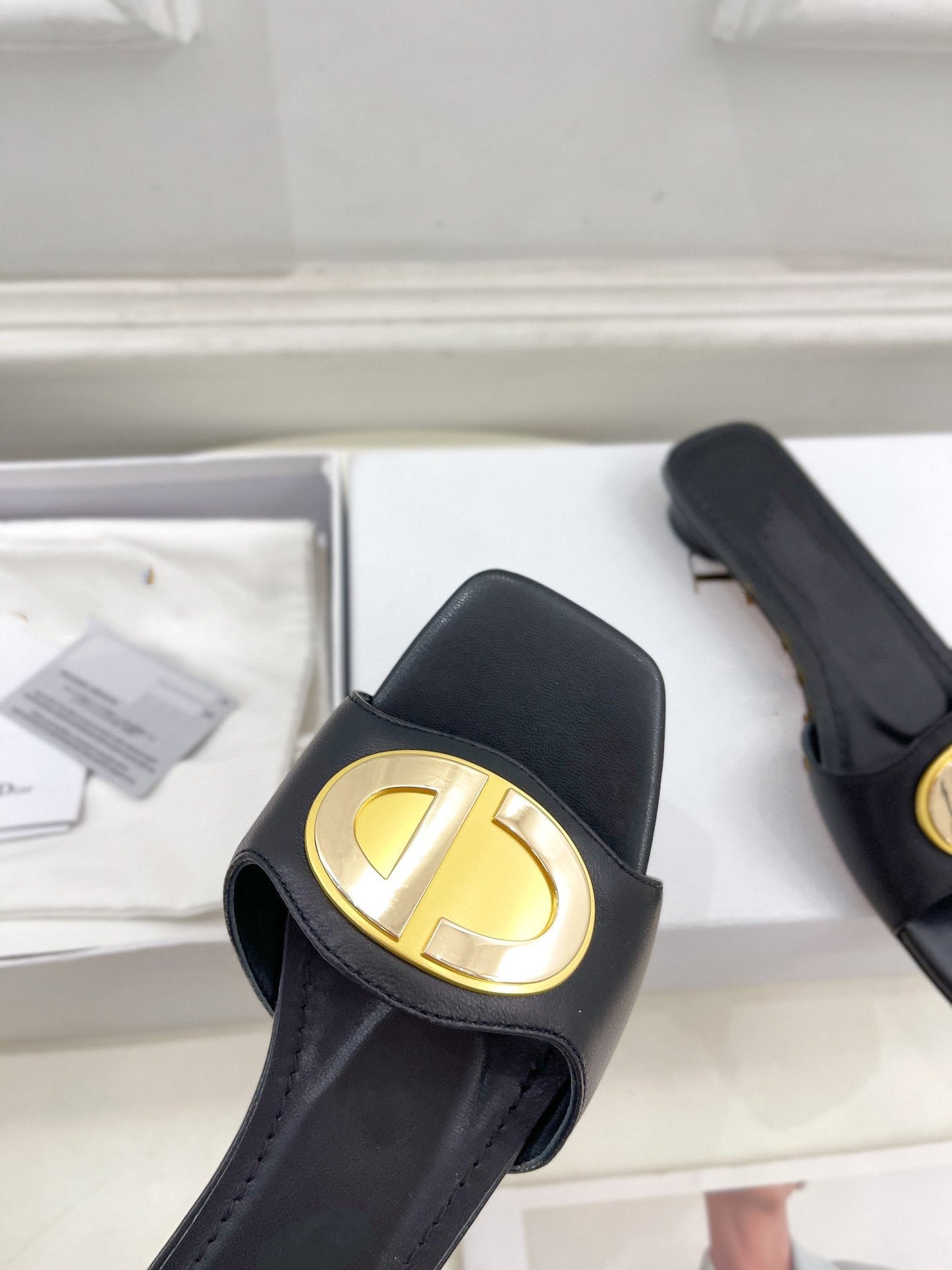 DIOR CD FOREVER HEELED 1.5CM BLACK