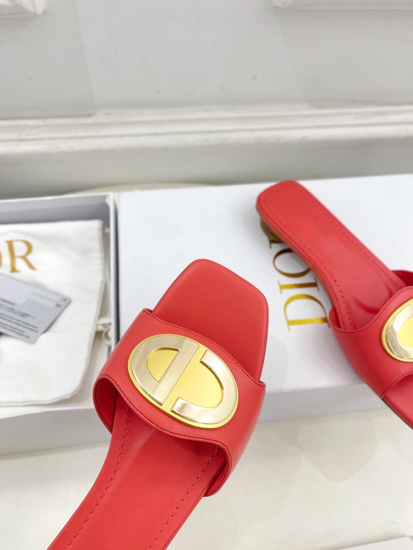 DIOR CD FOREVER HEELED 1.5CM RED
