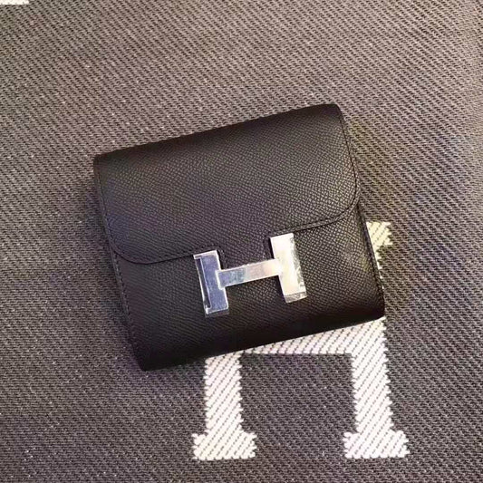 HERMES Constance 13 Black Epsom Shw