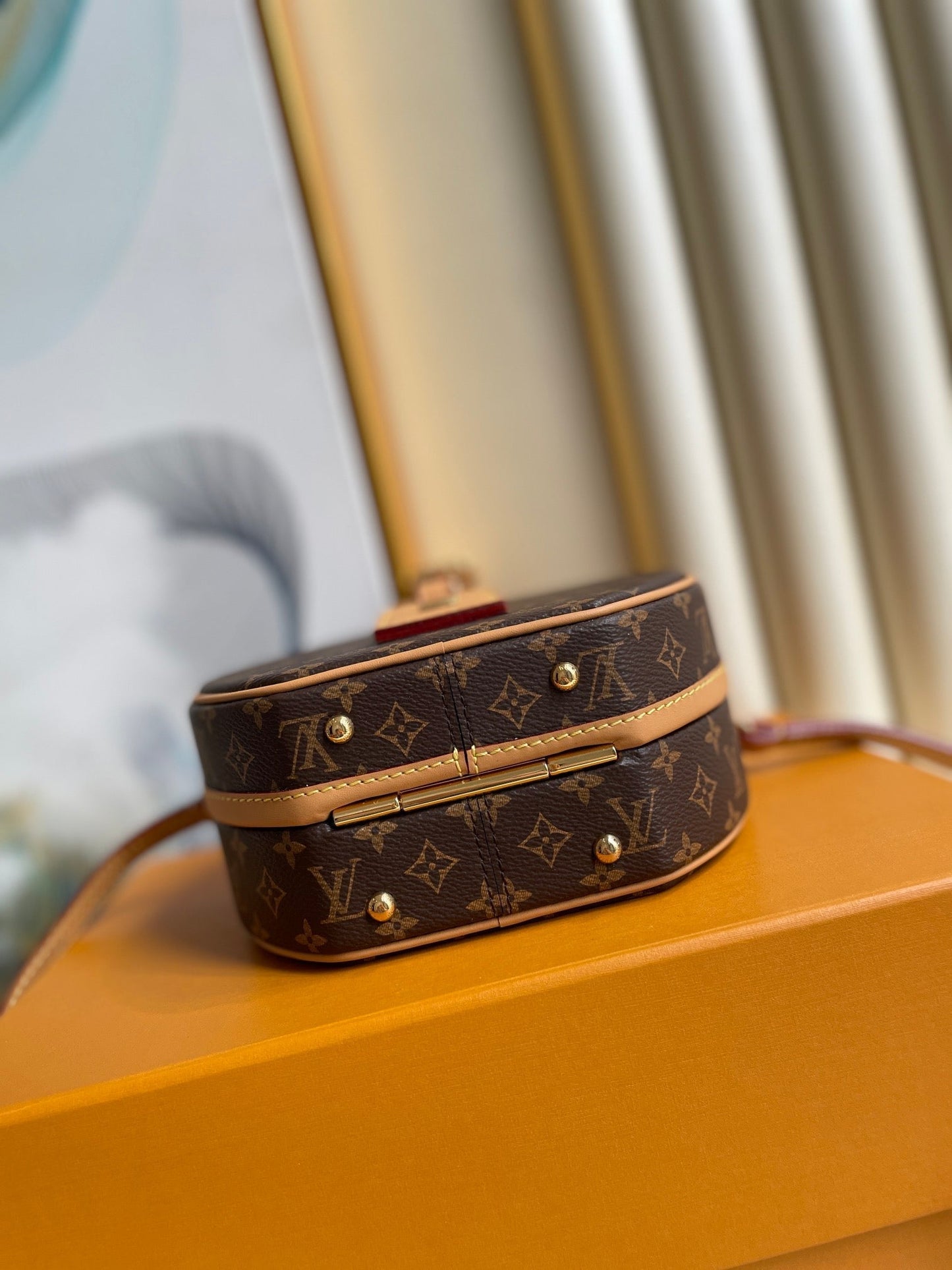 LOUIS VUITTON LV 25S MINI BOITE CHAPEAU 17 IN BROWN MONOGRAM COATED CALFSKIN