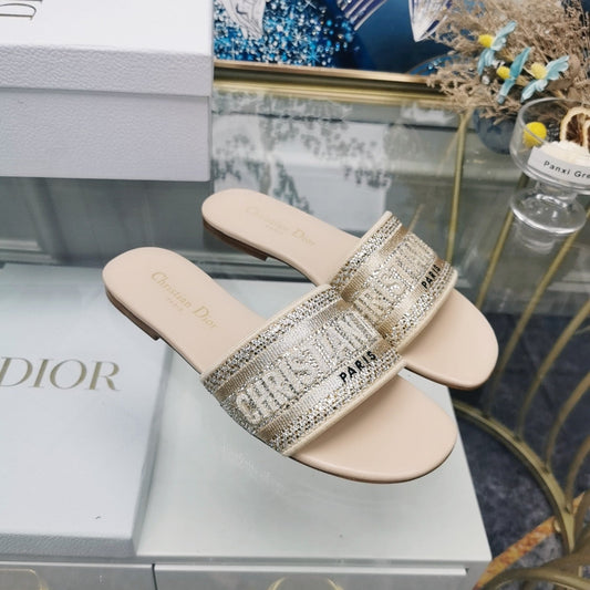 DIOR CD Mule Dway Slide 10mm Multi-motifs Style 22