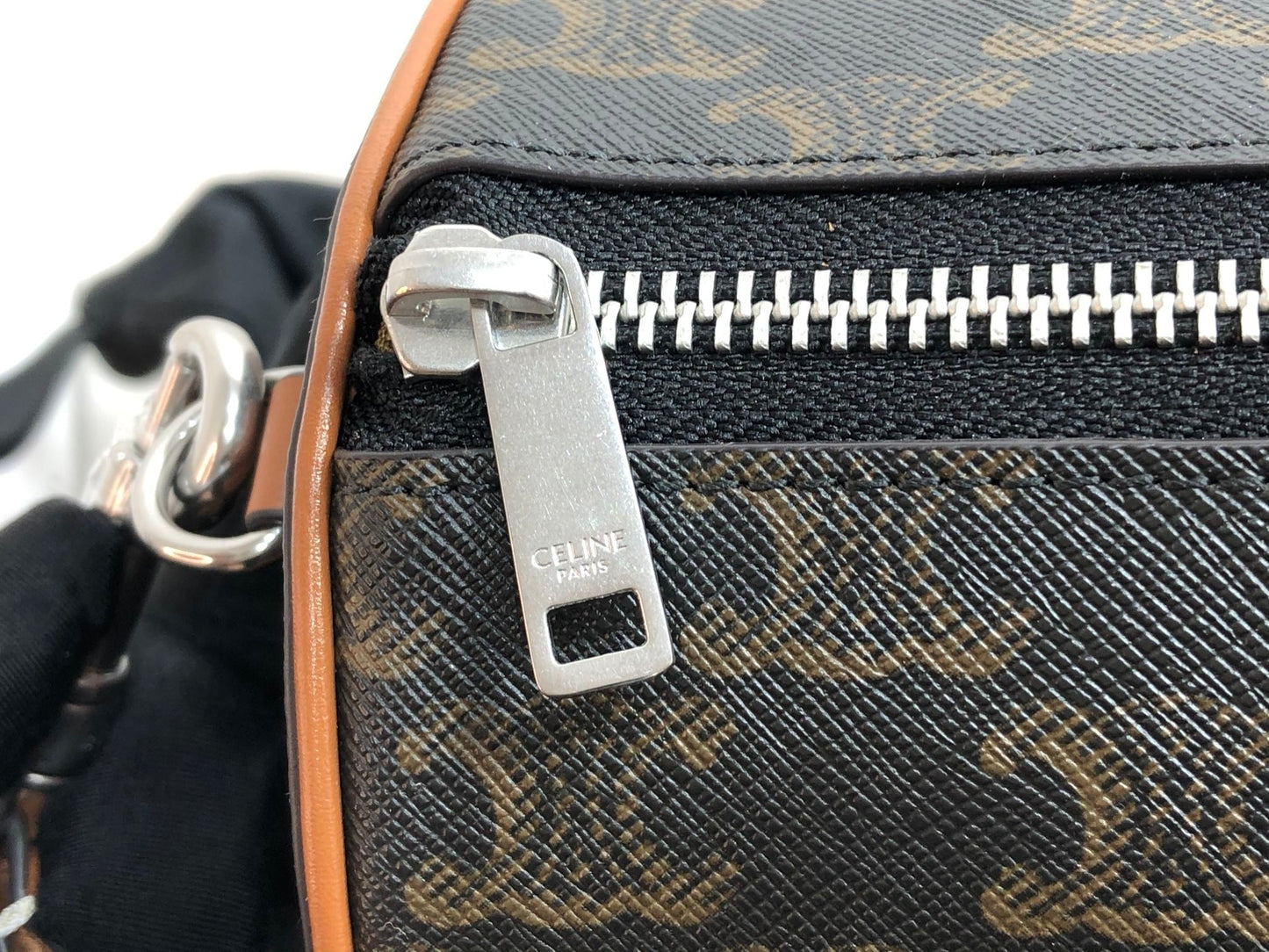 CELINE CYLINDRICAL 22  BAG BLACK PATTERN COWHIDE