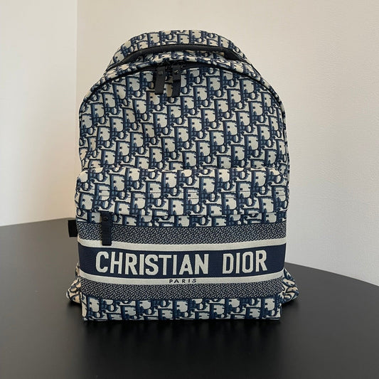 DIOR TRAVEL BACKPACK 41 IN OBLIQUE JACQUARD