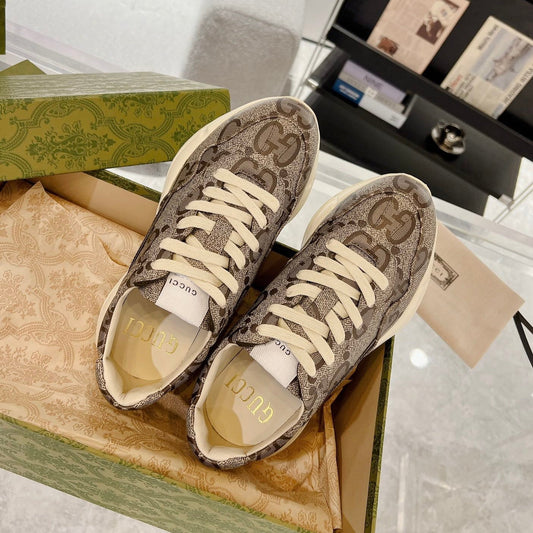 GUCCI 100 RHYTON SNEAKER Brown
