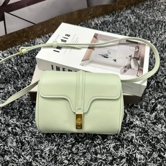 CELINE CLASSIC MINI 18 GREEN MINT CALFSKIN