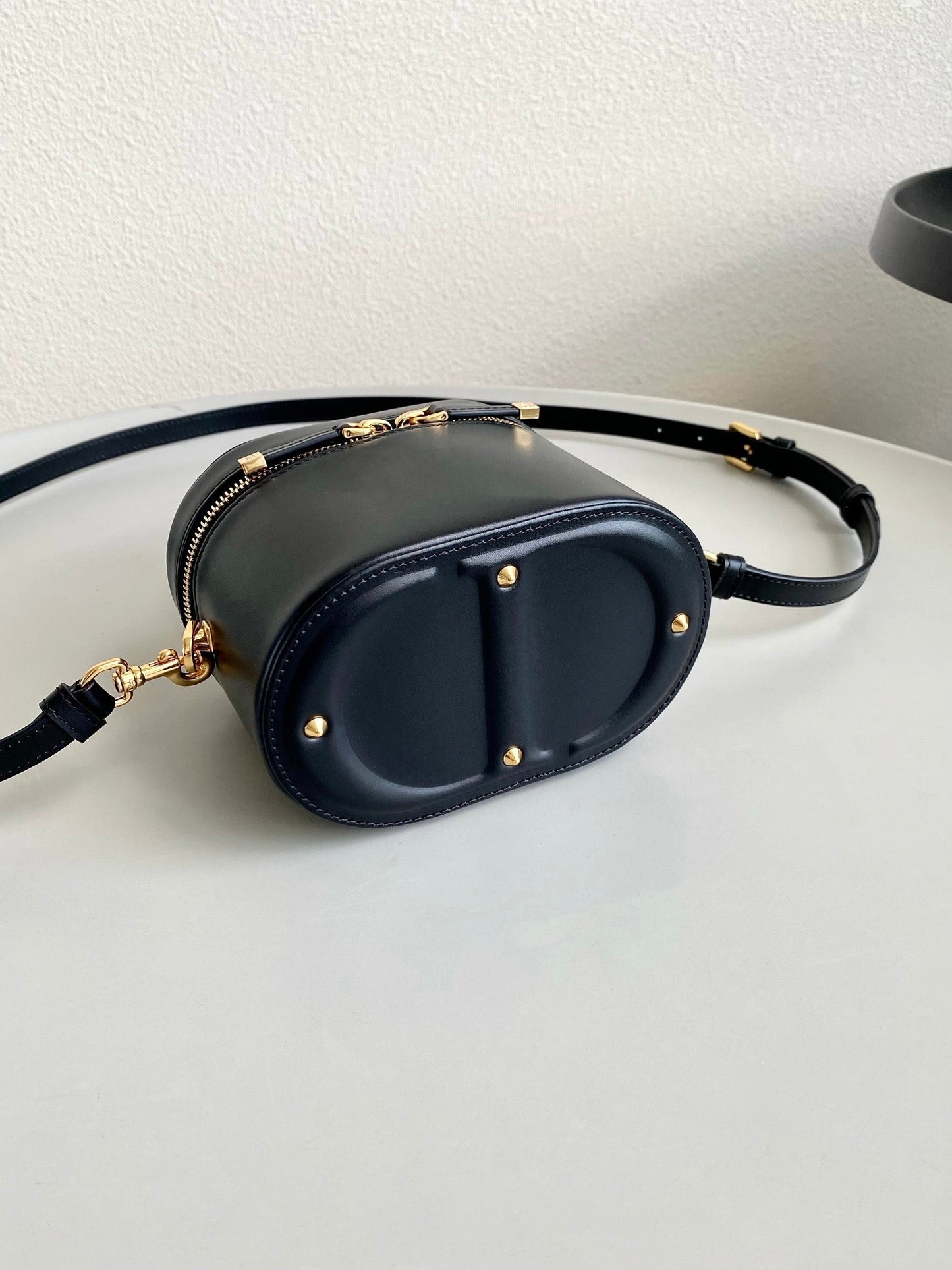 DIOR SIGNATURE VANITY 16 IN BLACK LAMBSKIN