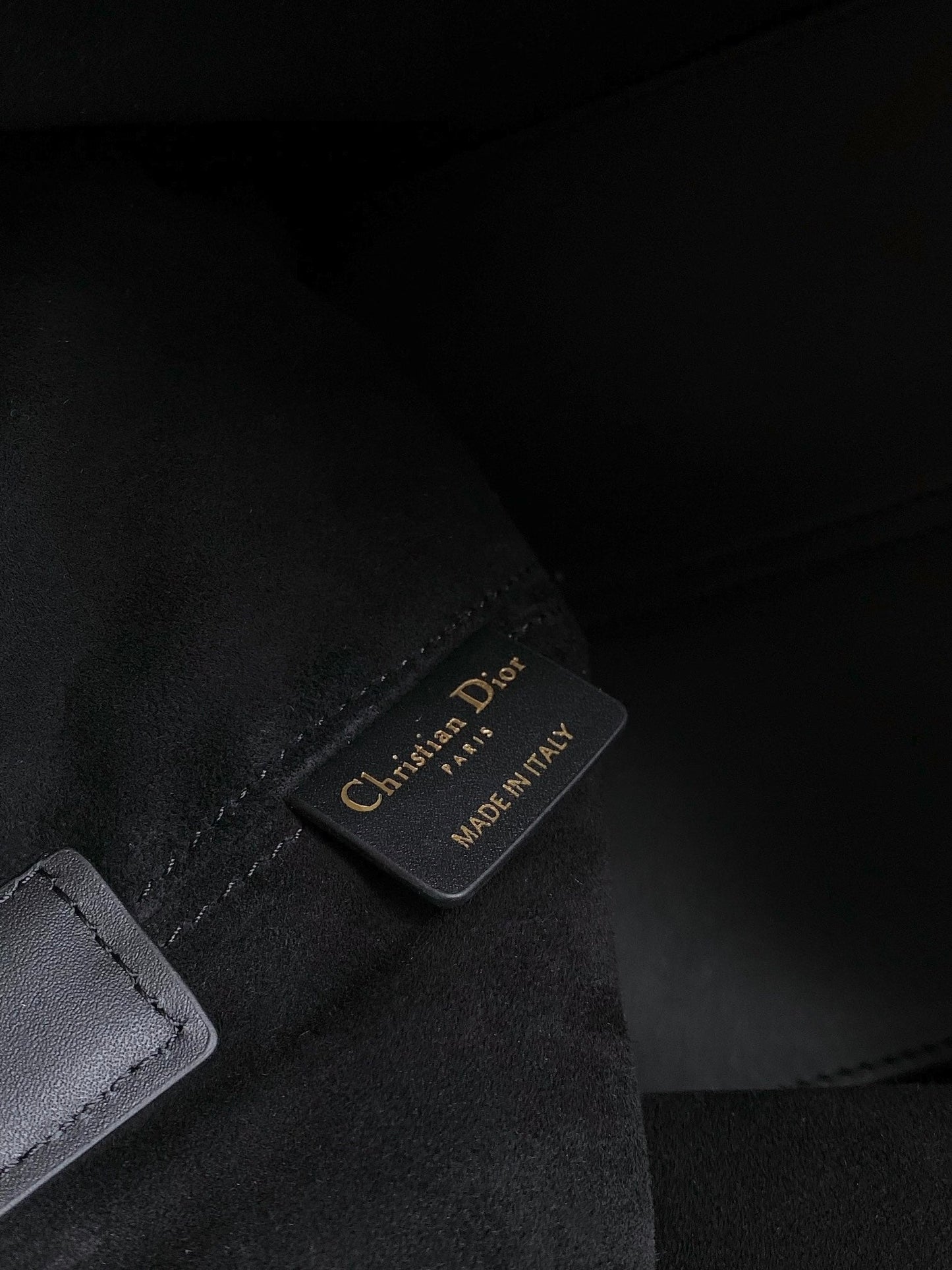DIOR TOUJOURS 28 BAG IN BLACK LAMBSKIN