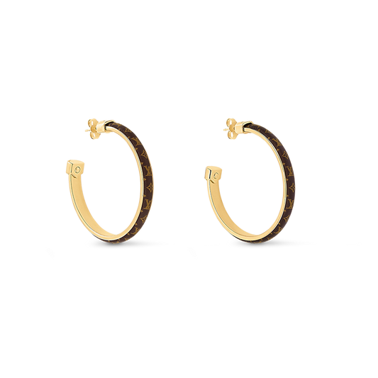 18K Louis Vuitton Signature Earrings