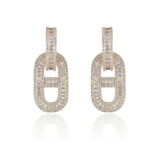 18K Diamonds Hermes Earrings