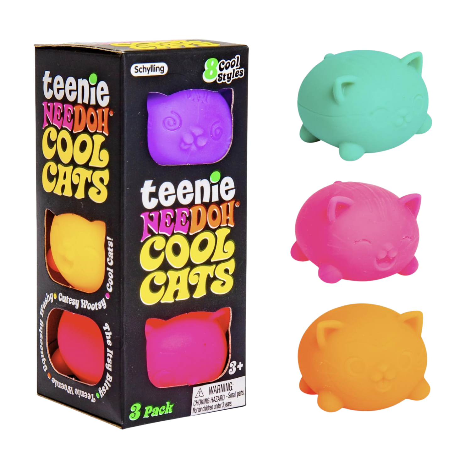 NeeDoh | Teenie Cool Cats | 3 Pack