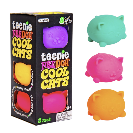 NeeDoh | Teenie Cool Cats | 3 Pack