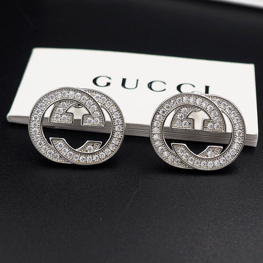 18K Double Gucci Diamonds Earrings