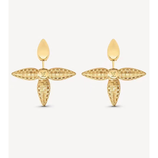 18K Louis Vuitton Louisette Stud Earrings