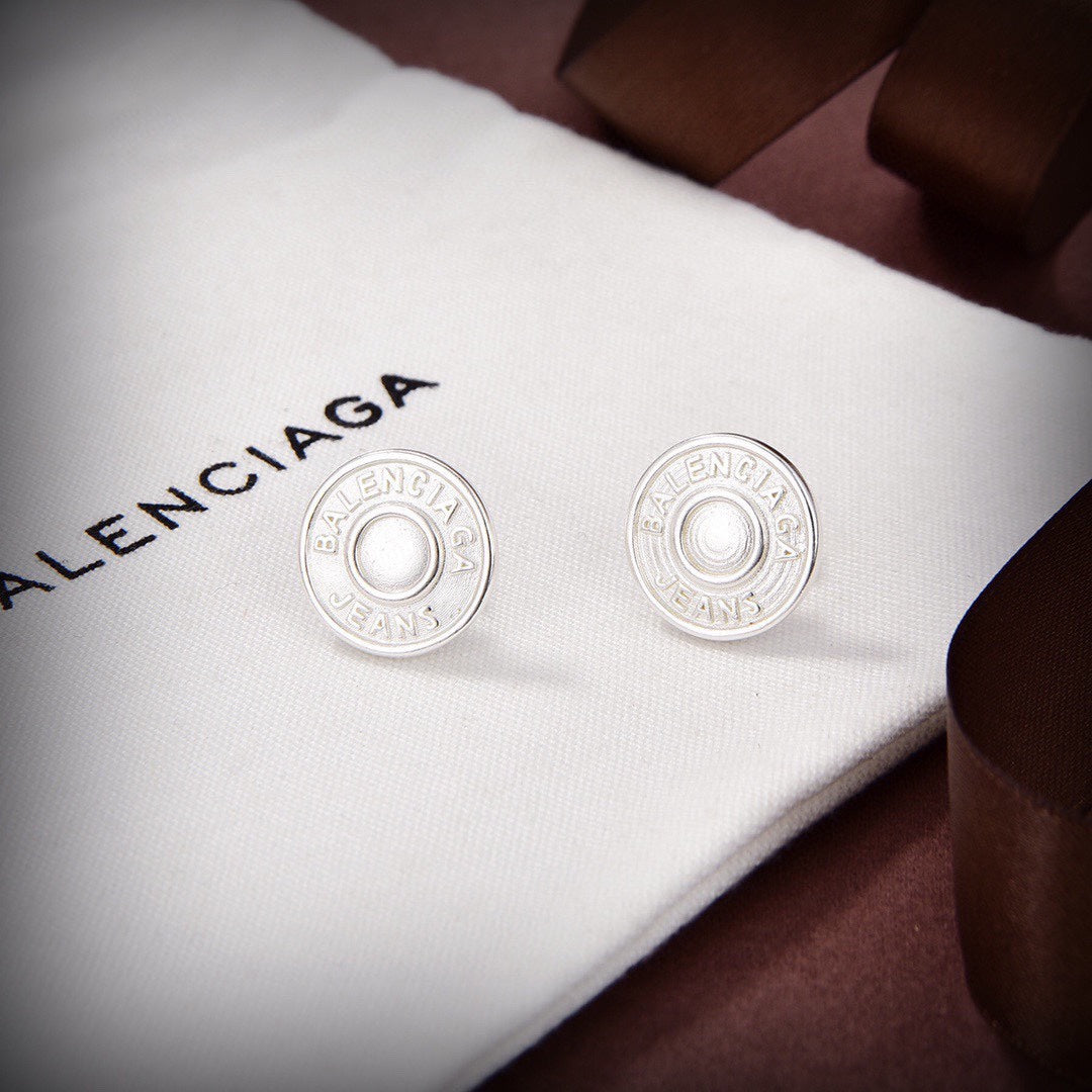 18K Balenciaga Cirle Earrings