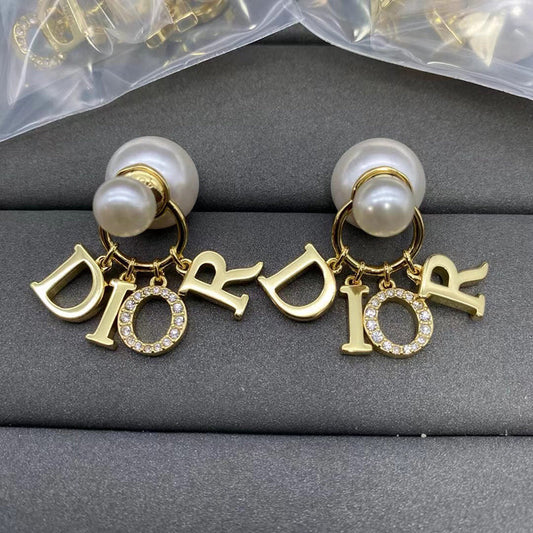 18K Dior Tribales Pearl Earrings