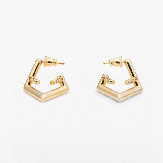 18K Fendi First Earrings