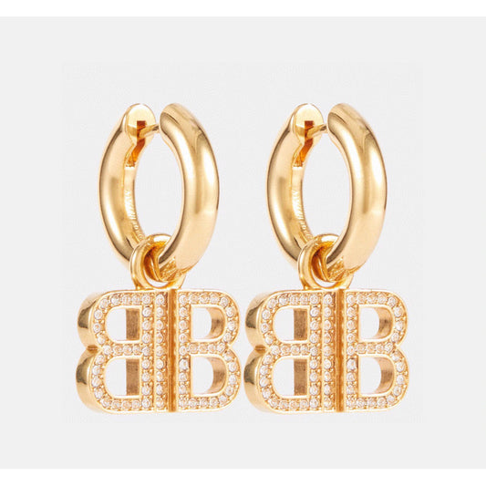 18K Balenciaga Pendant Earrings