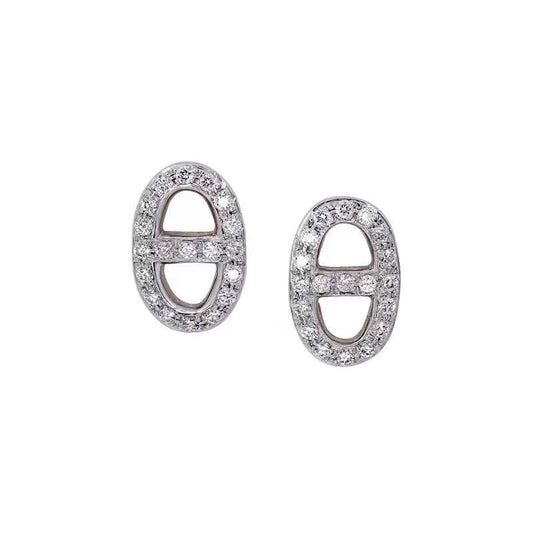 18K Farandole Diamond Hermes Earrings