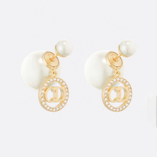 18K Dior Tribales Pearl Earrings