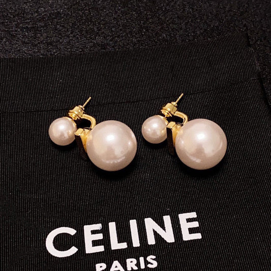 18K Celine Pearl Earrings