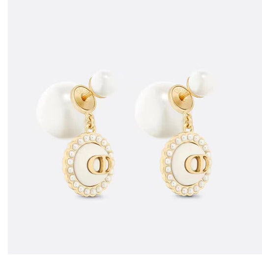 18K Dior Pearls Earrings