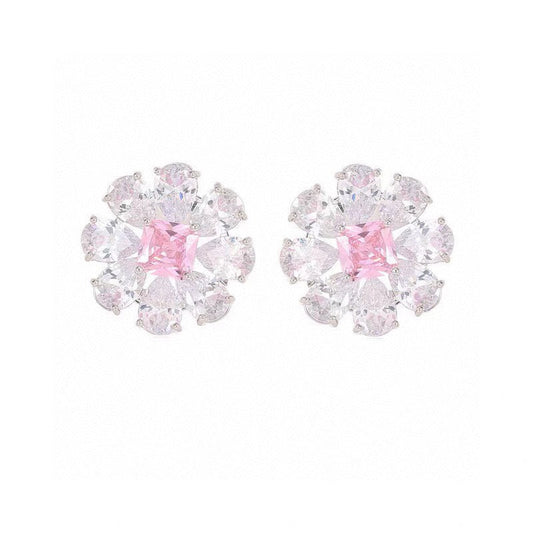 18K BVLGARI Pink Crystals Earrings