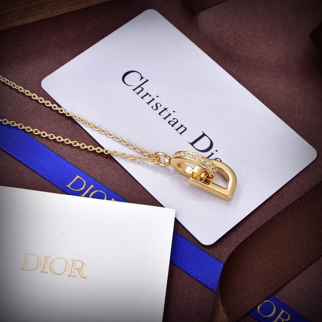 18K Dior Lock Necklace