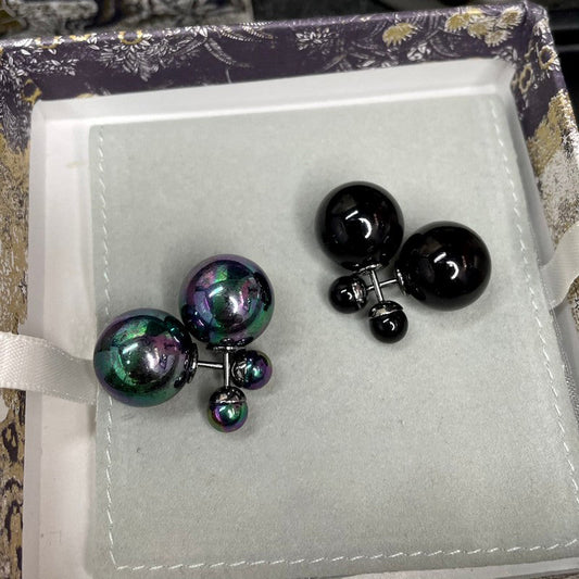 18K Dior Black Tribales Earrings