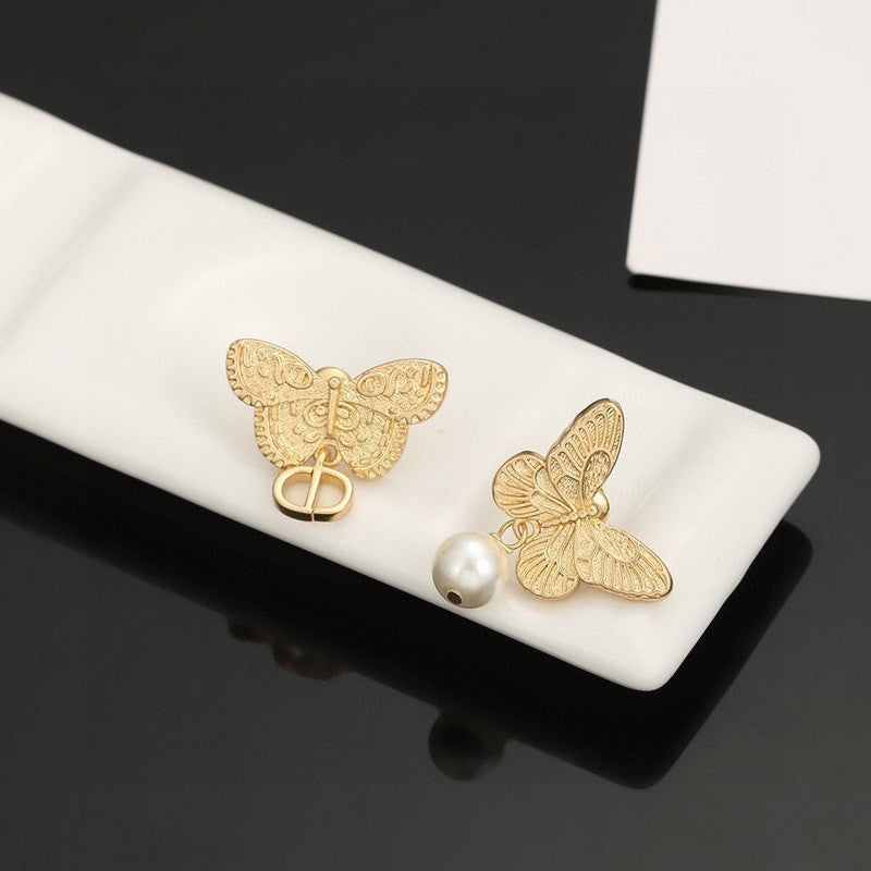 18K Dior Butterfly Earrings
