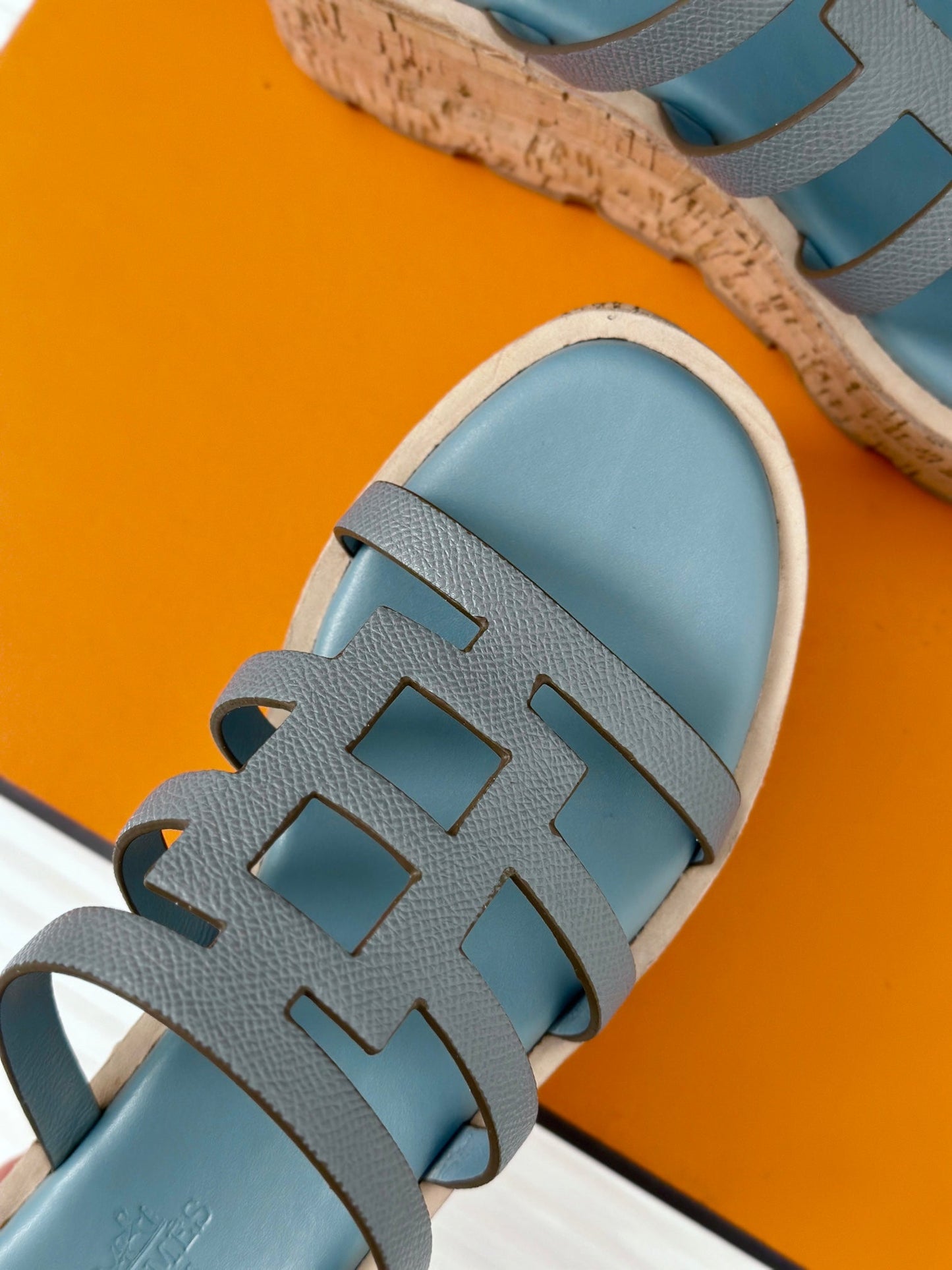 HERMES ISABELLA SANDAL SKY CALFSKIN