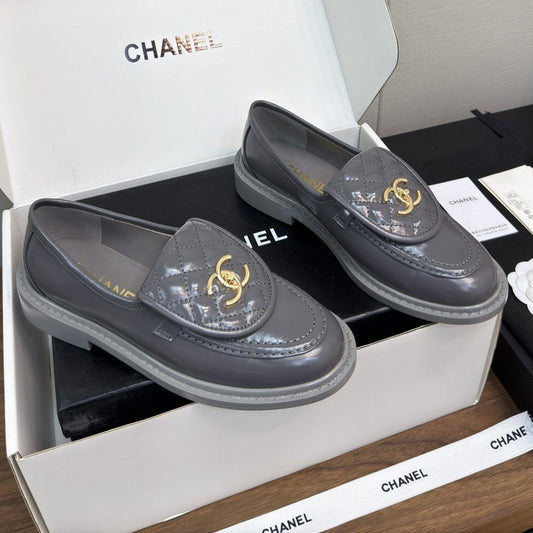 CHANEL MOASIN 2.5 CM IN MOUSE GRAY PREMIUM LAMBSKIN