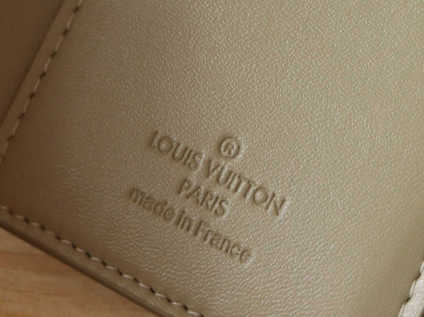 LOUIS VUITTON IRIS WALLET IN KHAKI BROWN EMBOSSED CALFSKIN